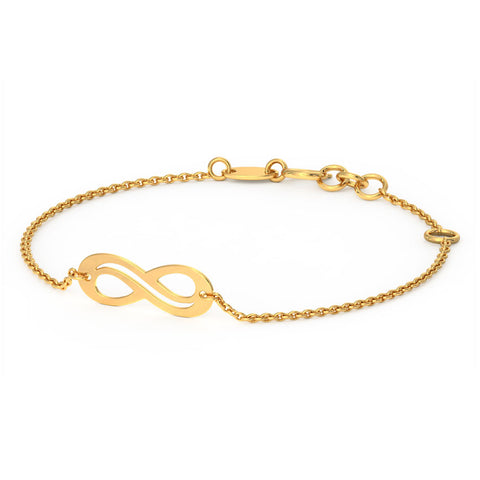 Infinity Bar Gold Bracelet