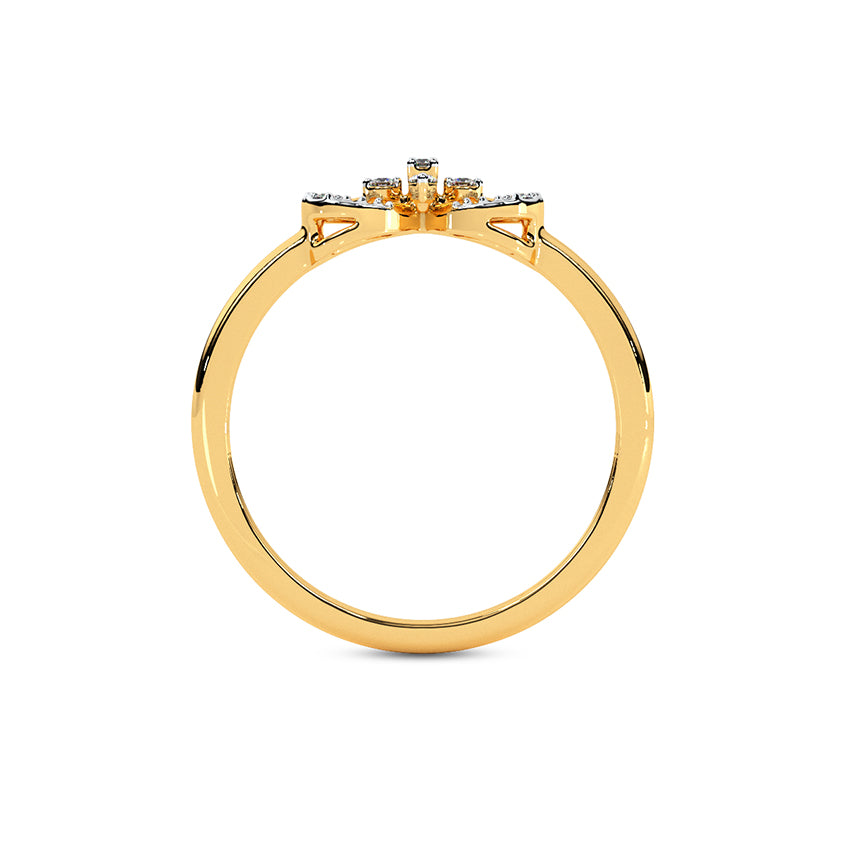 Elegant Floret Diamond Ring