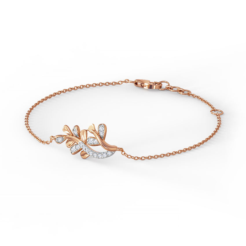 Akiha Leaf Diamond Bracelet