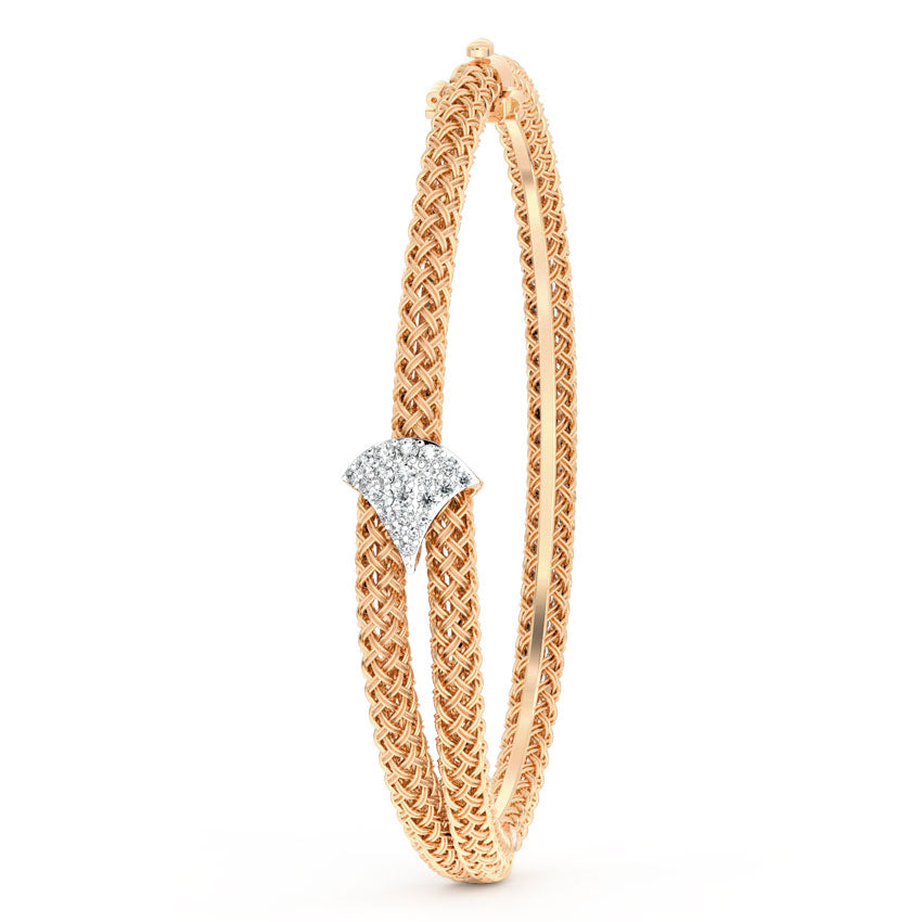 Flare Twill Diamond Bracelet