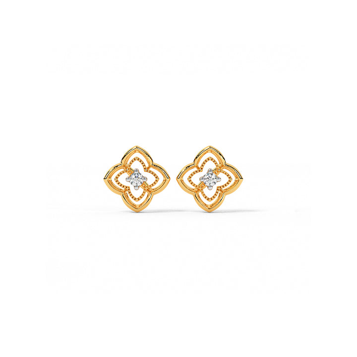 Petite Vine Diamond Stud Earrings