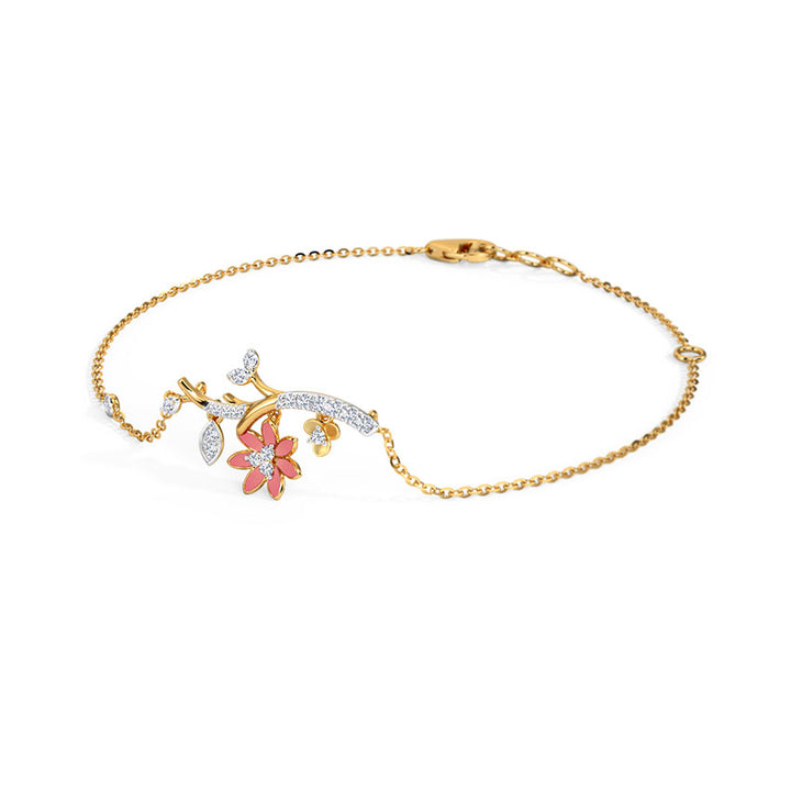 Enticing Petals Diamond Bracelet