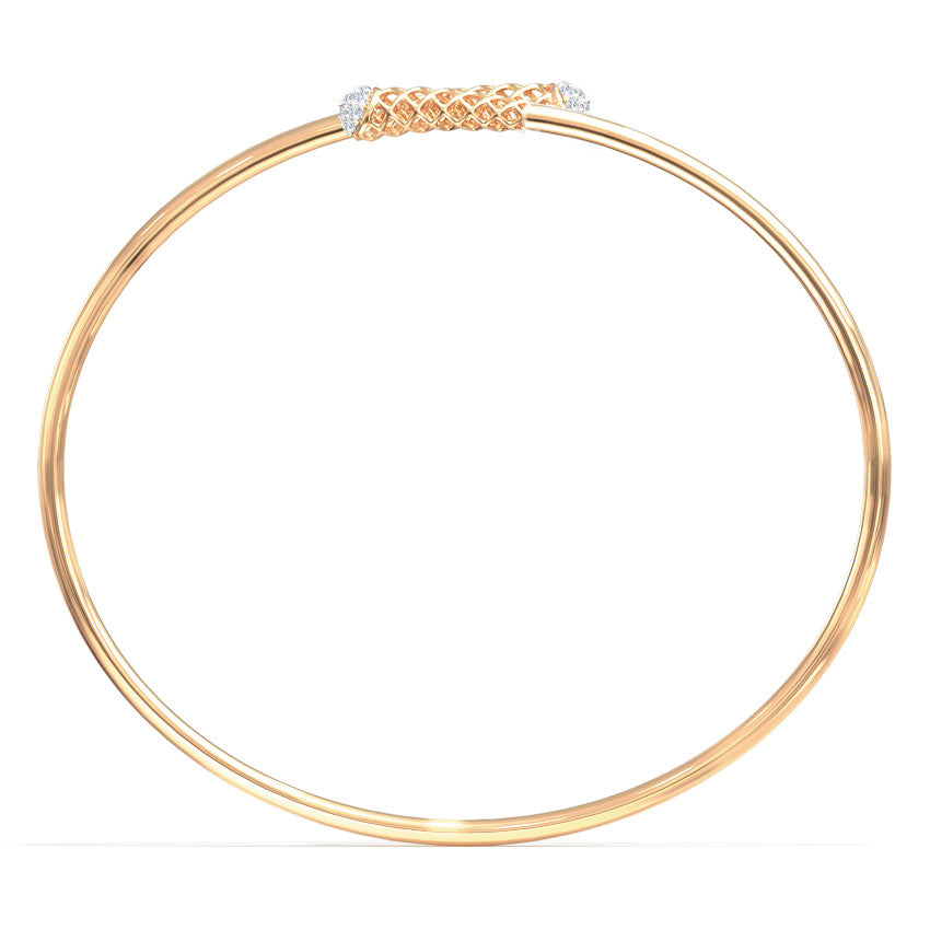 Braid Cluster Diamond Bracelet