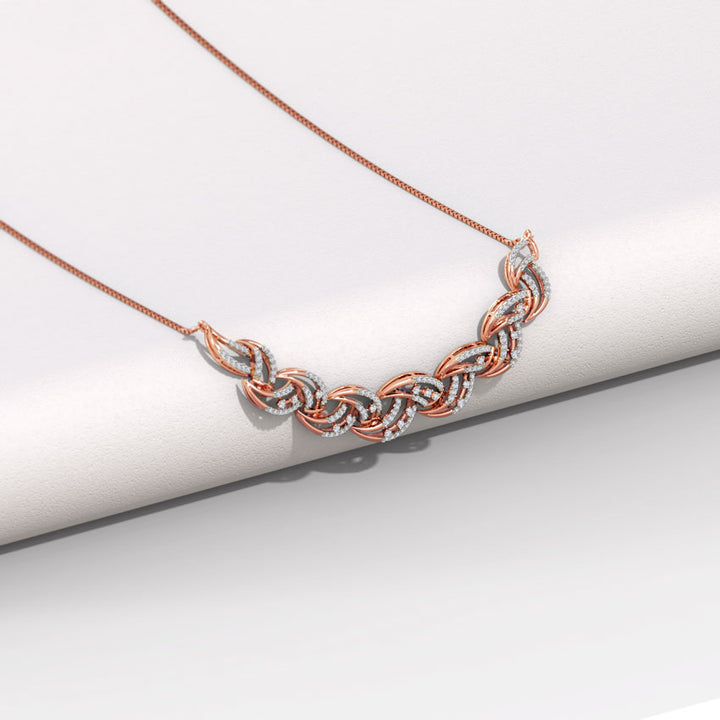 Ellie Wave Diamond Necklace