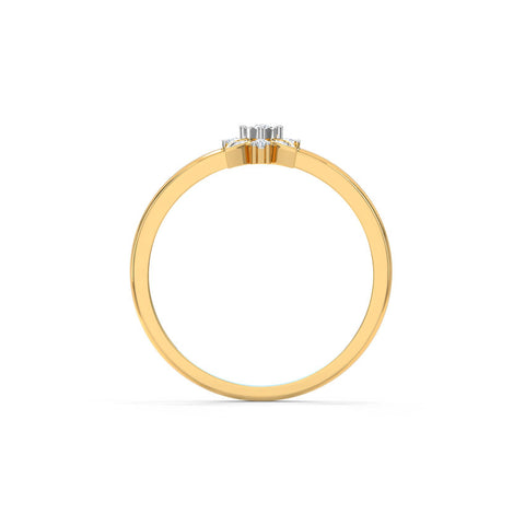 Flora Miracle Plate Diamond Ring