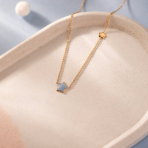 Twinkling Star Kids' Gold Necklace