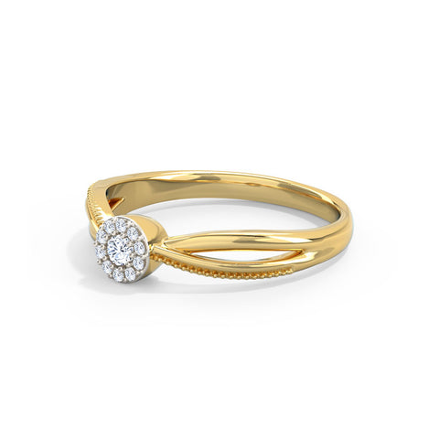 Intertwine Cluster Diamond Ring