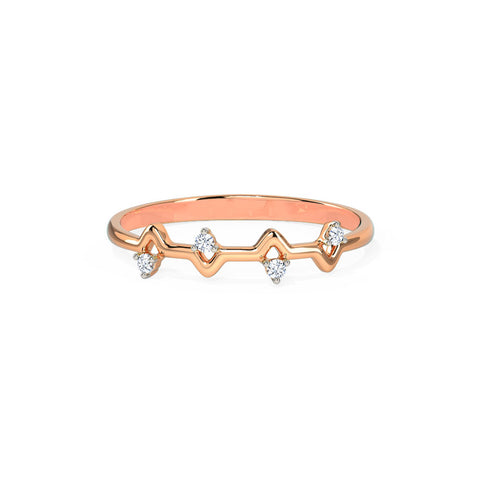 Classic Geometric Diamond Band