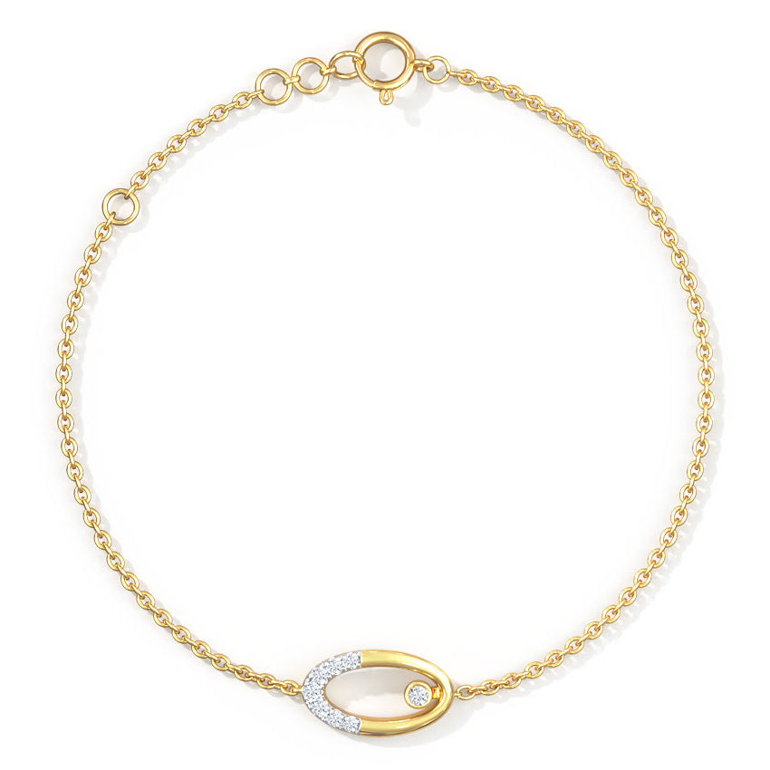 Ovate Pop Diamond Bracelet