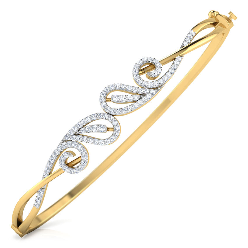 Paisley Scroll Diamond Bracelet