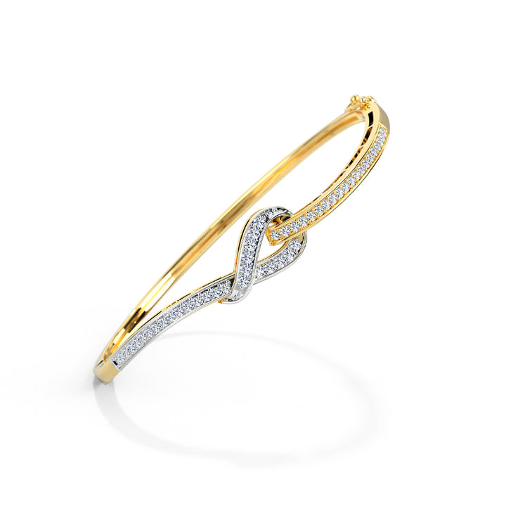 Elegant Knot Diamond Bracelet