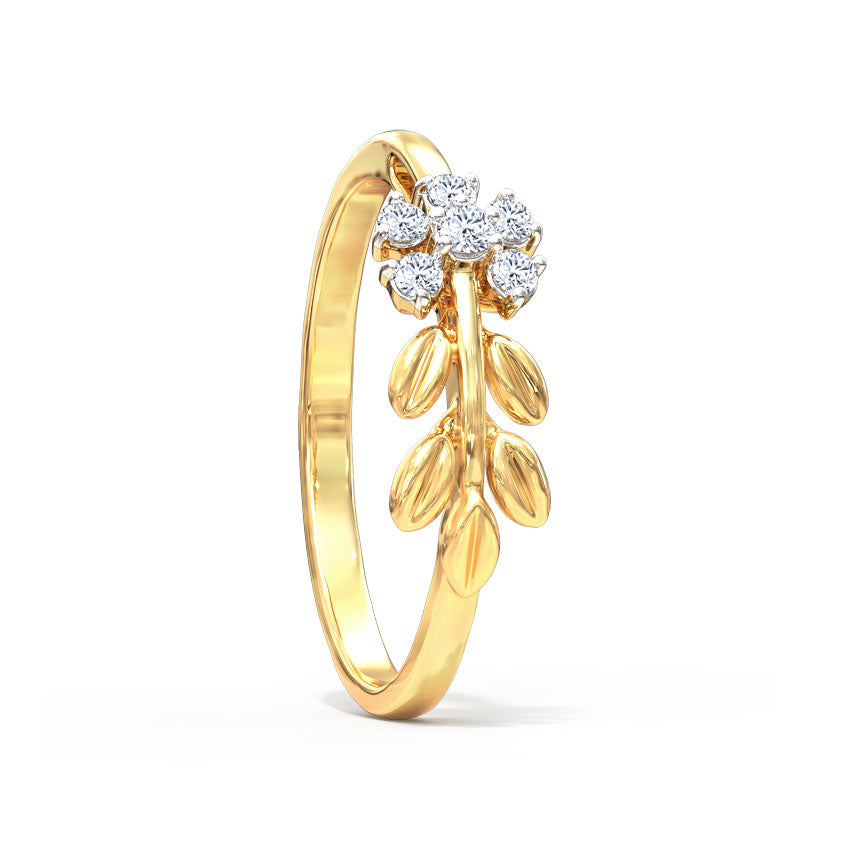 Petite Fern Diamond Ring
