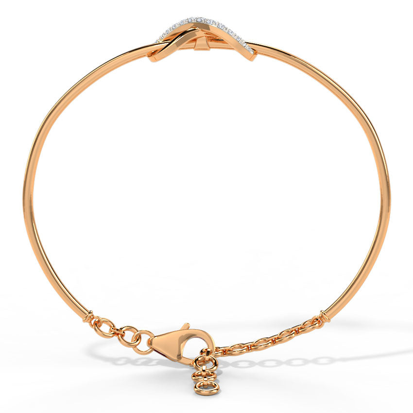 Twisted Infinity Diamond Bracelet