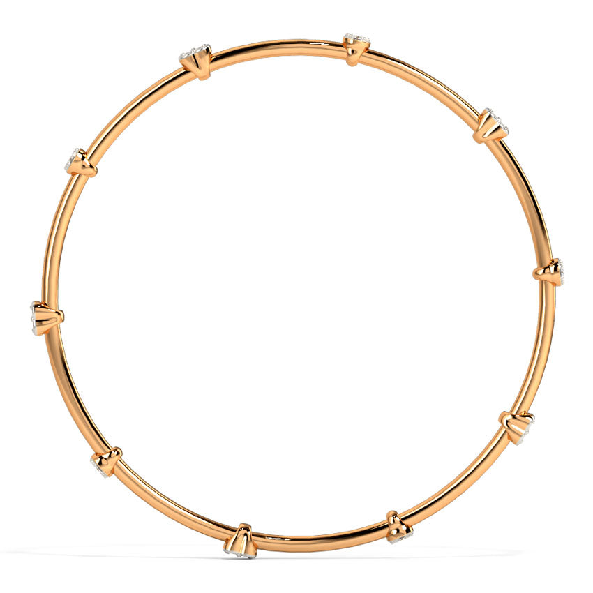 Blush Clover Diamond Bangle