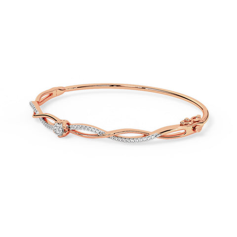 Dazzling Twist Diamond Bracelet