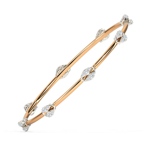 Glamorous Ornate Diamond Bangle