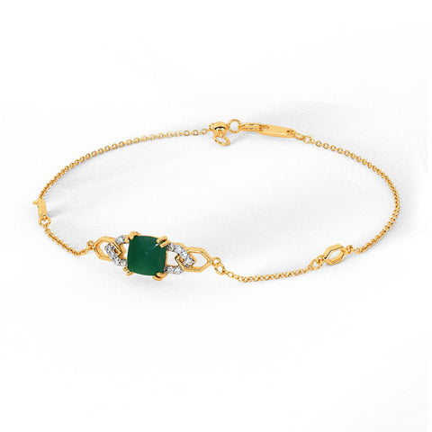 Glitter Gemstone Adjustable Bracelet