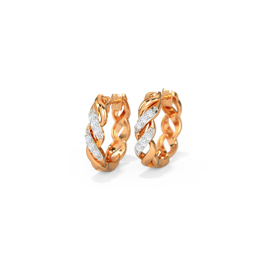Delaney Twist Hoop Earrings