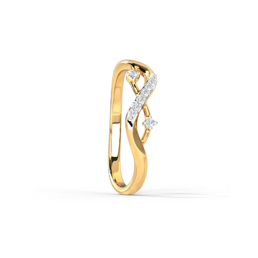 Sparkle Intertwined Infinity Diamond Ring