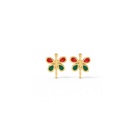 Rainbow Butterfly Stud Earring