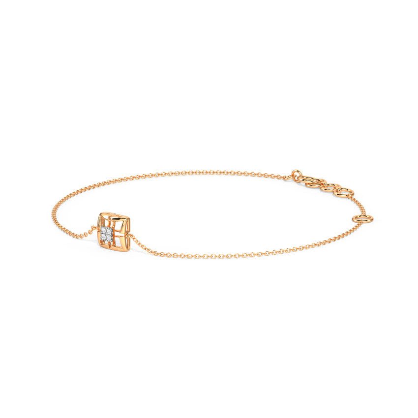 Delicate Quad Diamond Bracelet