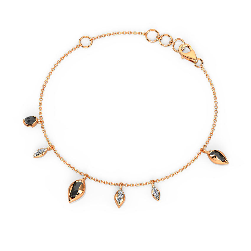 Hanging Buds Gemstone Chain Bracelet