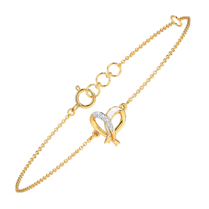 Ivory Heart Diamond Bracelet