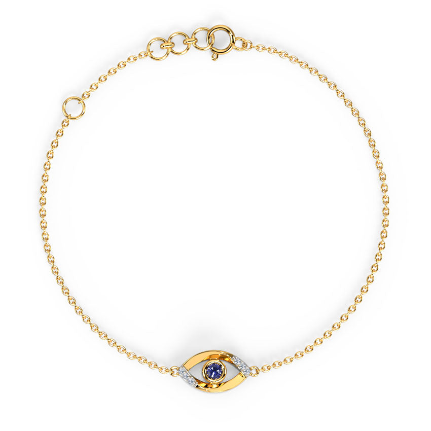Anna Smart Evil Eye Gemstone Bracelet