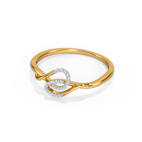 Cleora Knot Diamond Ring