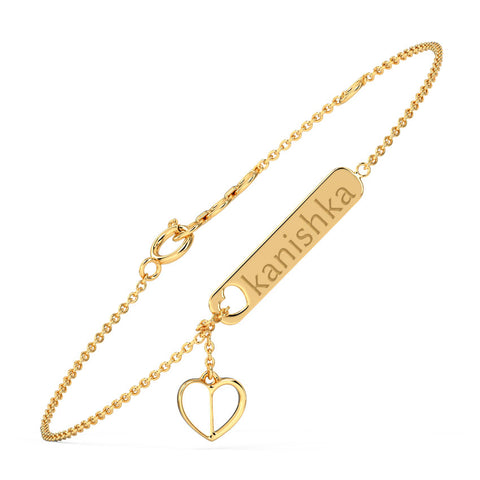 Forever Love Personalised Gold Bracelet