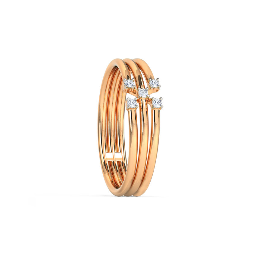 Triune Sparkle Diamond Ring