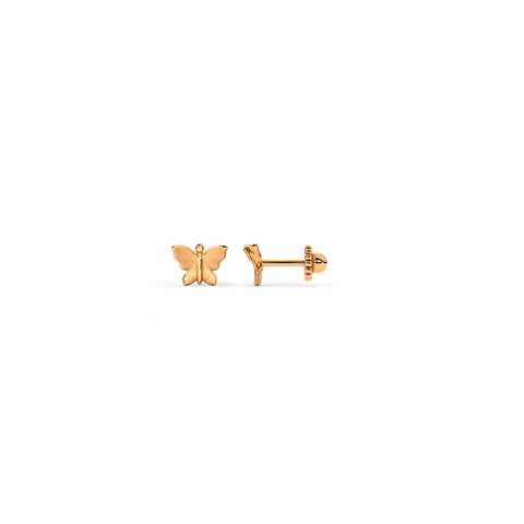 Petite Butterfly Kids' Gold Earrings