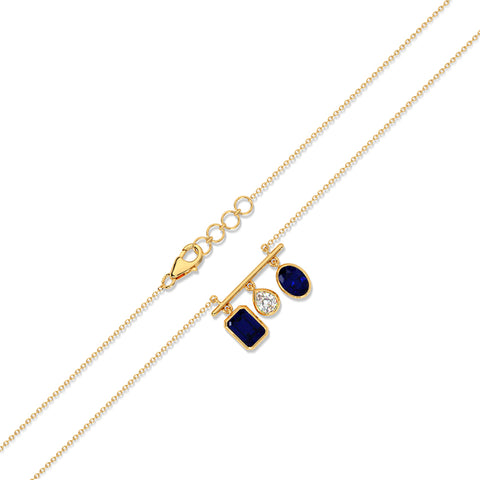 Tinsels Gemstone  Necklace