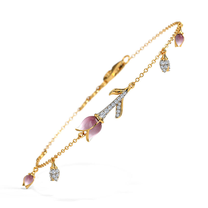 Wisteria Tulip Diamond Bracelet