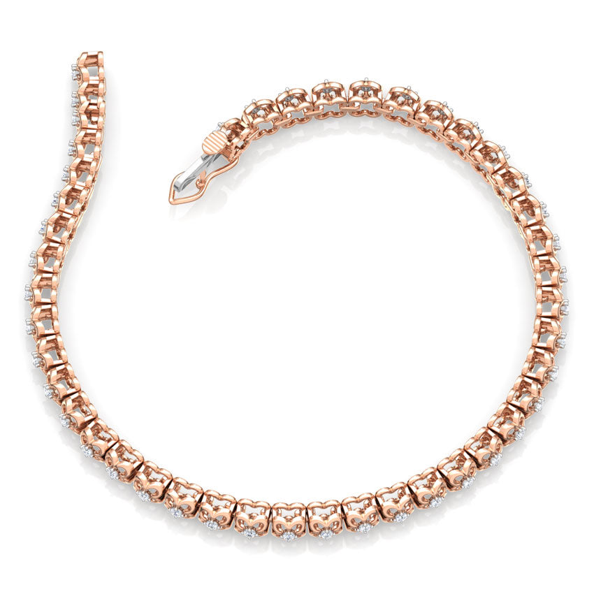 Glimmer Floret Diamond Tennis Bracelet