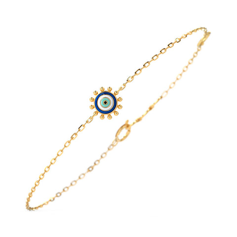 Petite Evil Eye Gold Bracelet