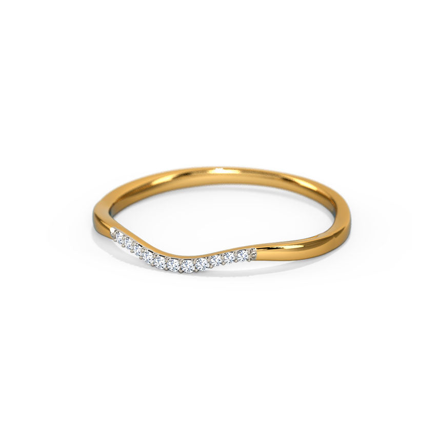Ella Wavy Diamond Ring
