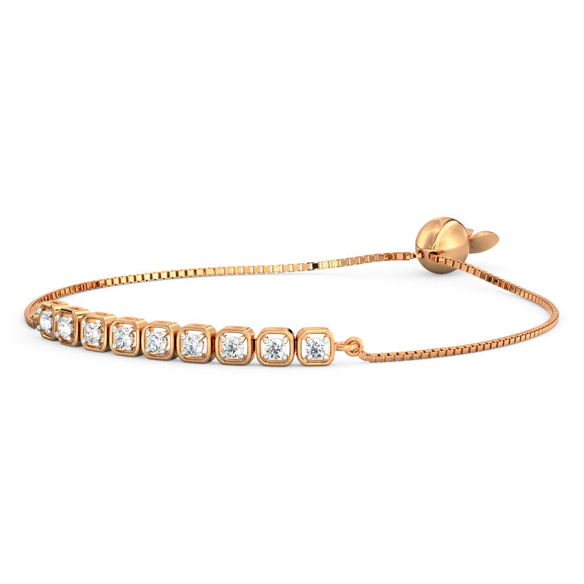 Quad Diamond Adjustable Bracelet