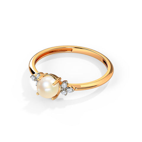 Candy Glow Pearl Diamond Ring