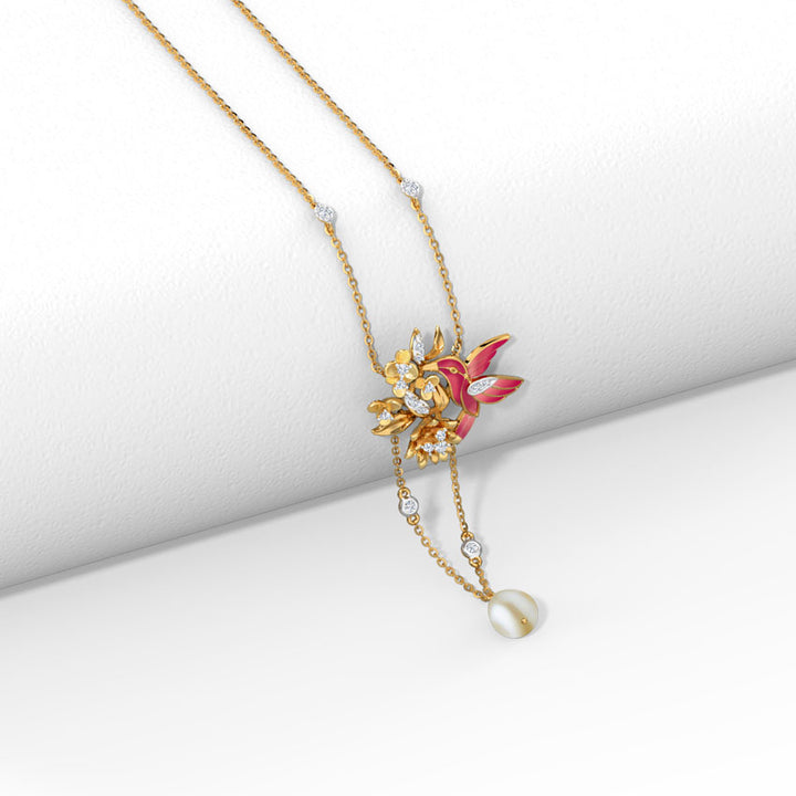 Glorious Wings Diamond Necklace