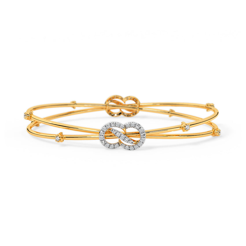 Barkha Twisted Diamond Bangle