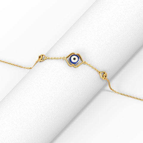 Chic Evil Eye Gold Bracelet
