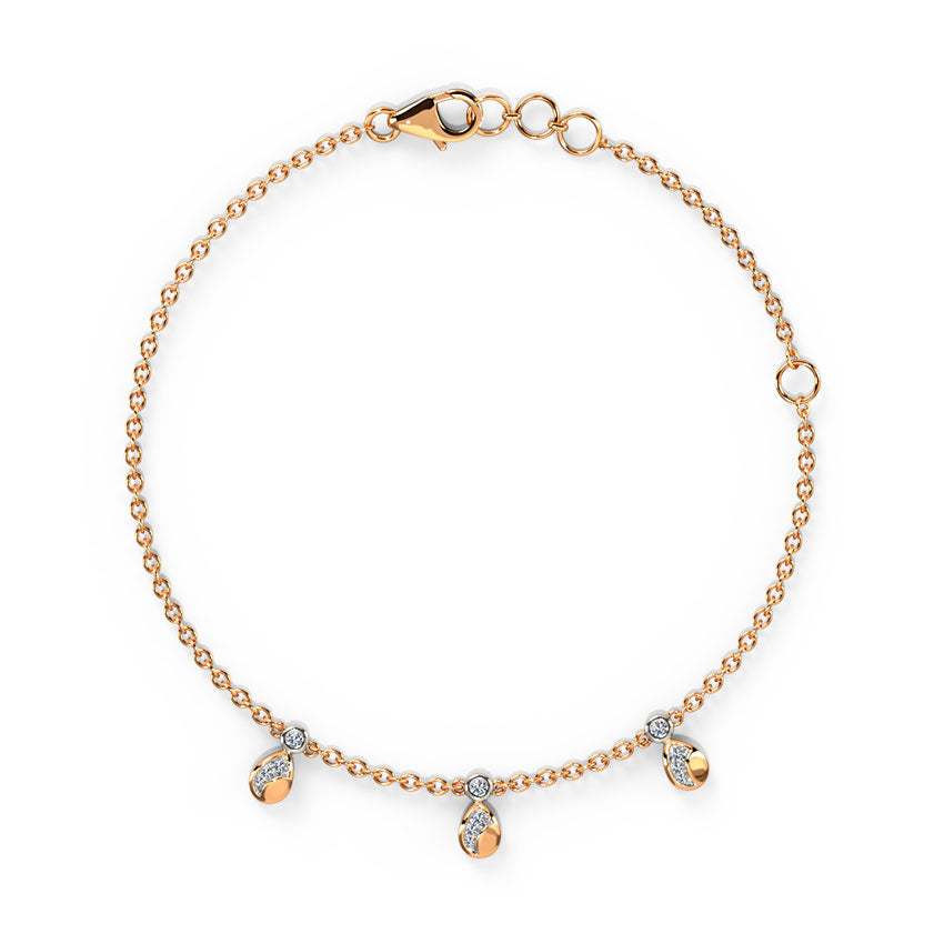 Drizzle Flow Diamond Chain Bracelet