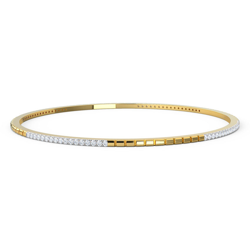 Glenda Textured Diamond Bangle