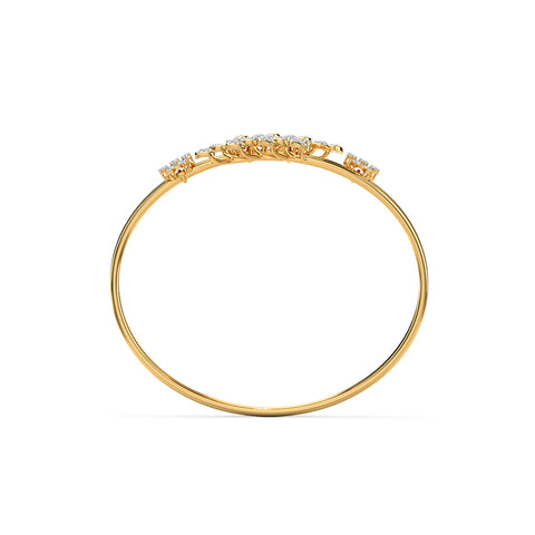 Alisha Floral Spiral Diamond Bracelet