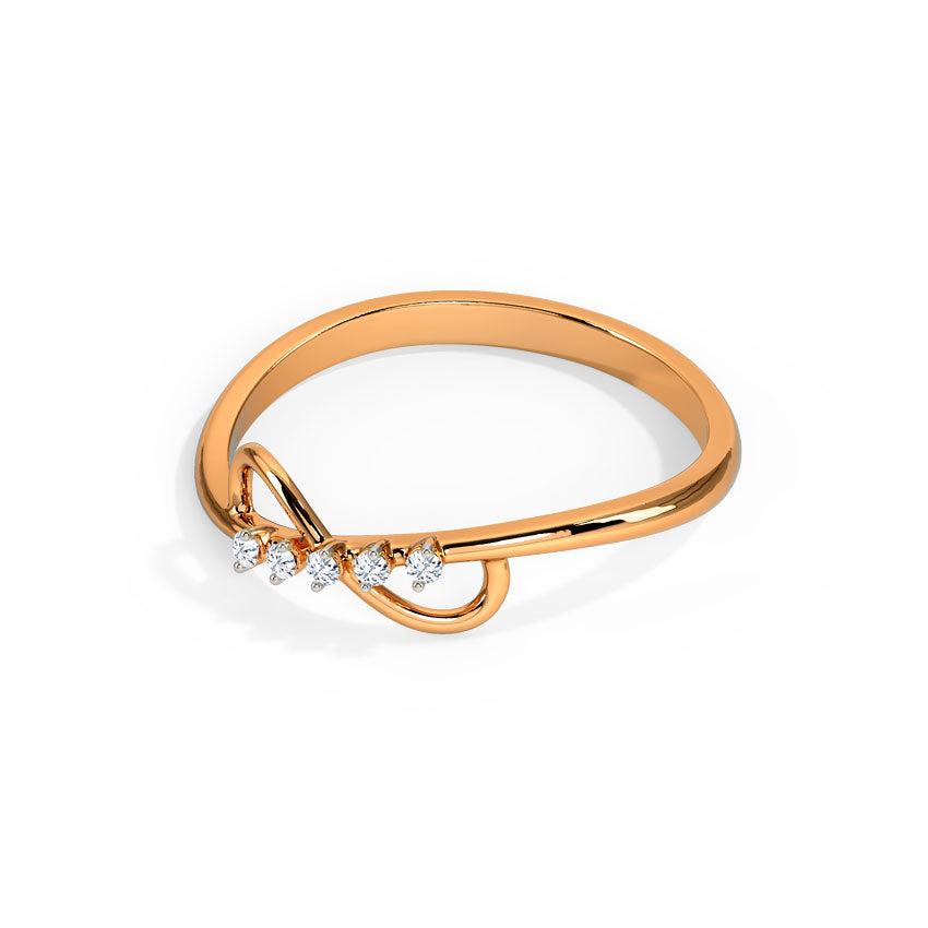 Gleaming Infinity Diamond Ring