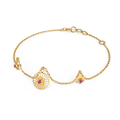 Mishka Cutout Gemstone Bracelet