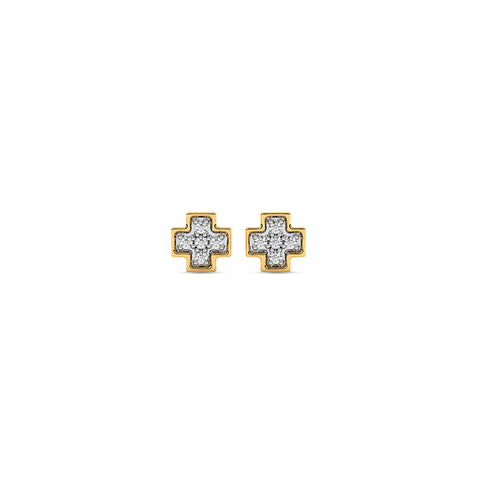 Jewel Multipierce Diamond Stud Earrings