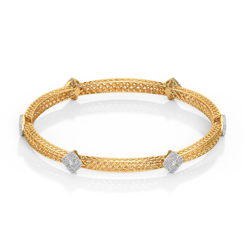Glitter Mesh Diamond Bangle