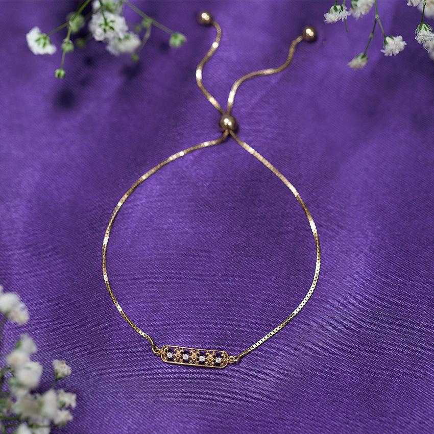 Sleek Diamond Adjustable Bracelet